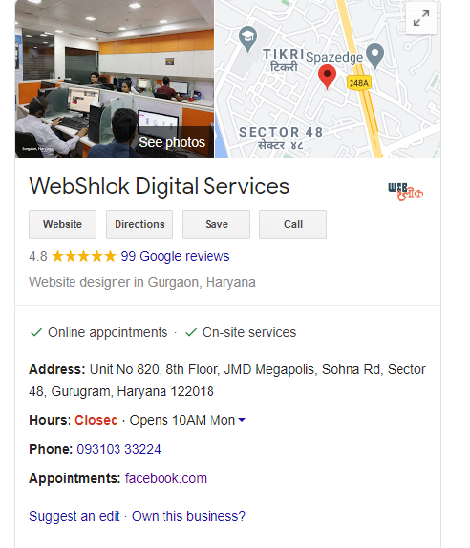 google business of webshlok